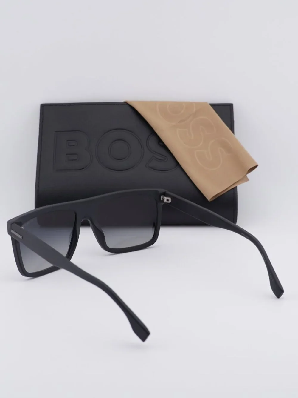 Hugo BOSS 1440/S 003/WJ Square Sunglasses - Black / Blue